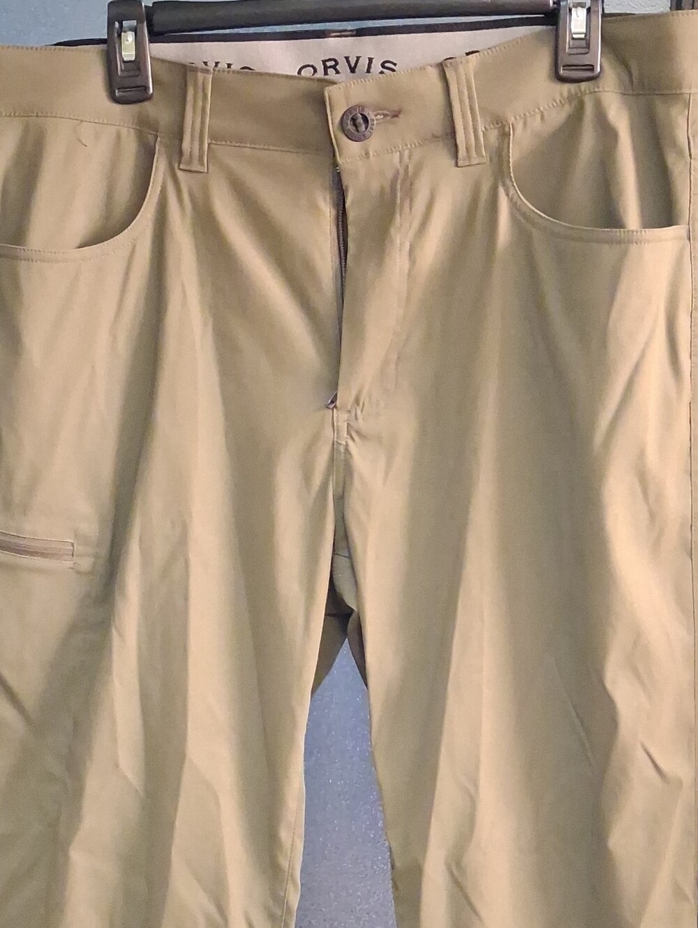 Orvis Men's Green Khaki Performance Chinos